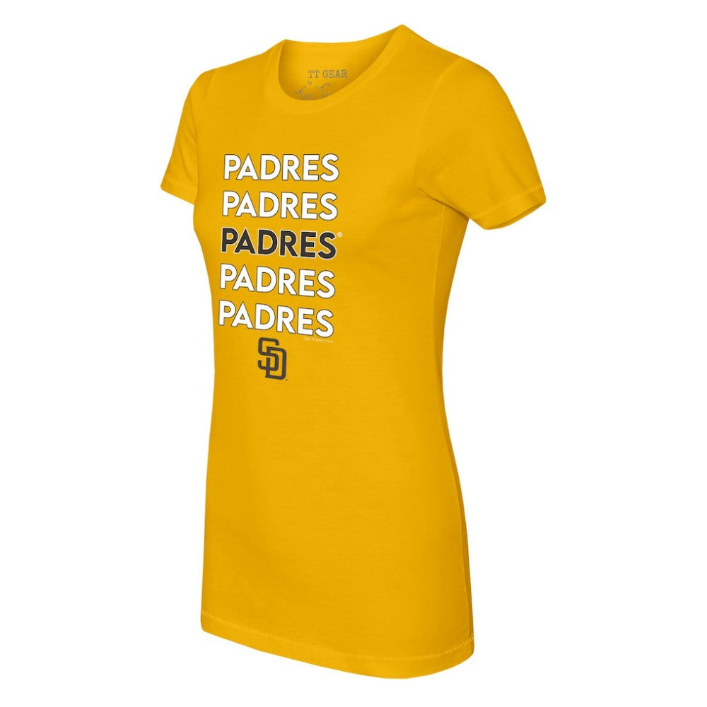 San Diego Padres Tiny Turnip Women's Stacked T-Shirt - MLB