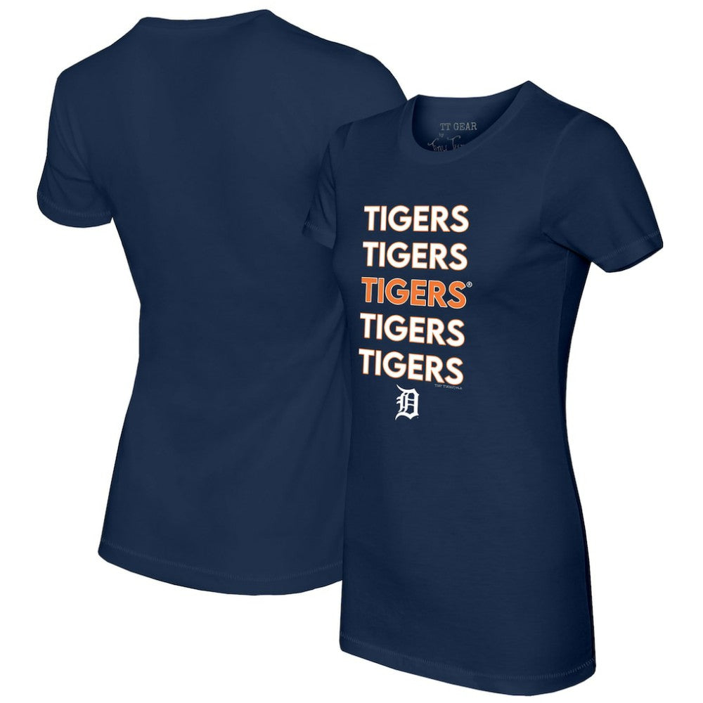 Detroit Tigers Tiny Turnip Women's Stacked T-Shirt - MLB