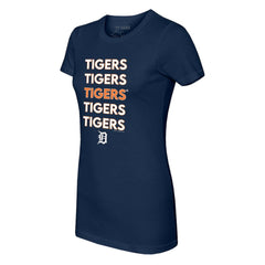 Detroit Tigers Tiny Turnip Women's Stacked T-Shirt - MLB