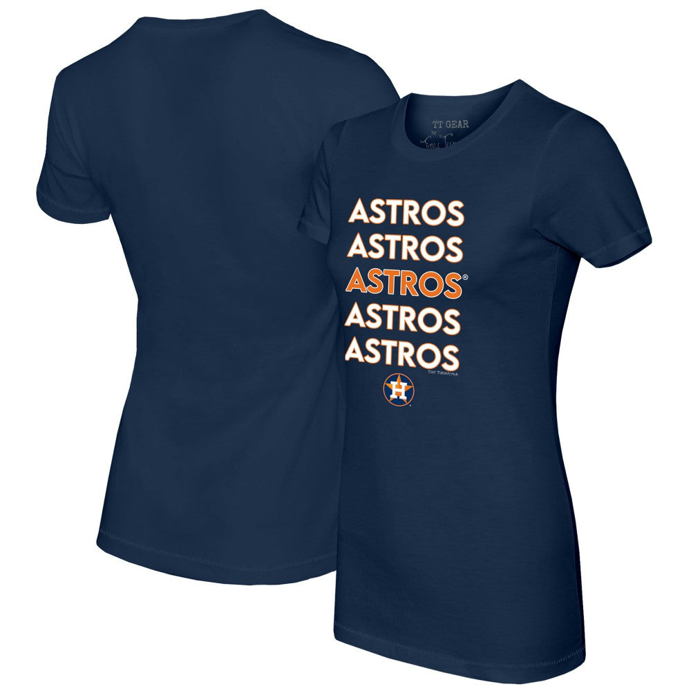 Houston Astros Tiny Turnip Women's Stacked T-Shirt - MLB