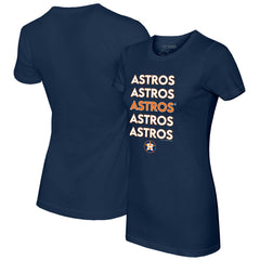 Houston Astros Tiny Turnip Women's Stacked T-Shirt - MLB