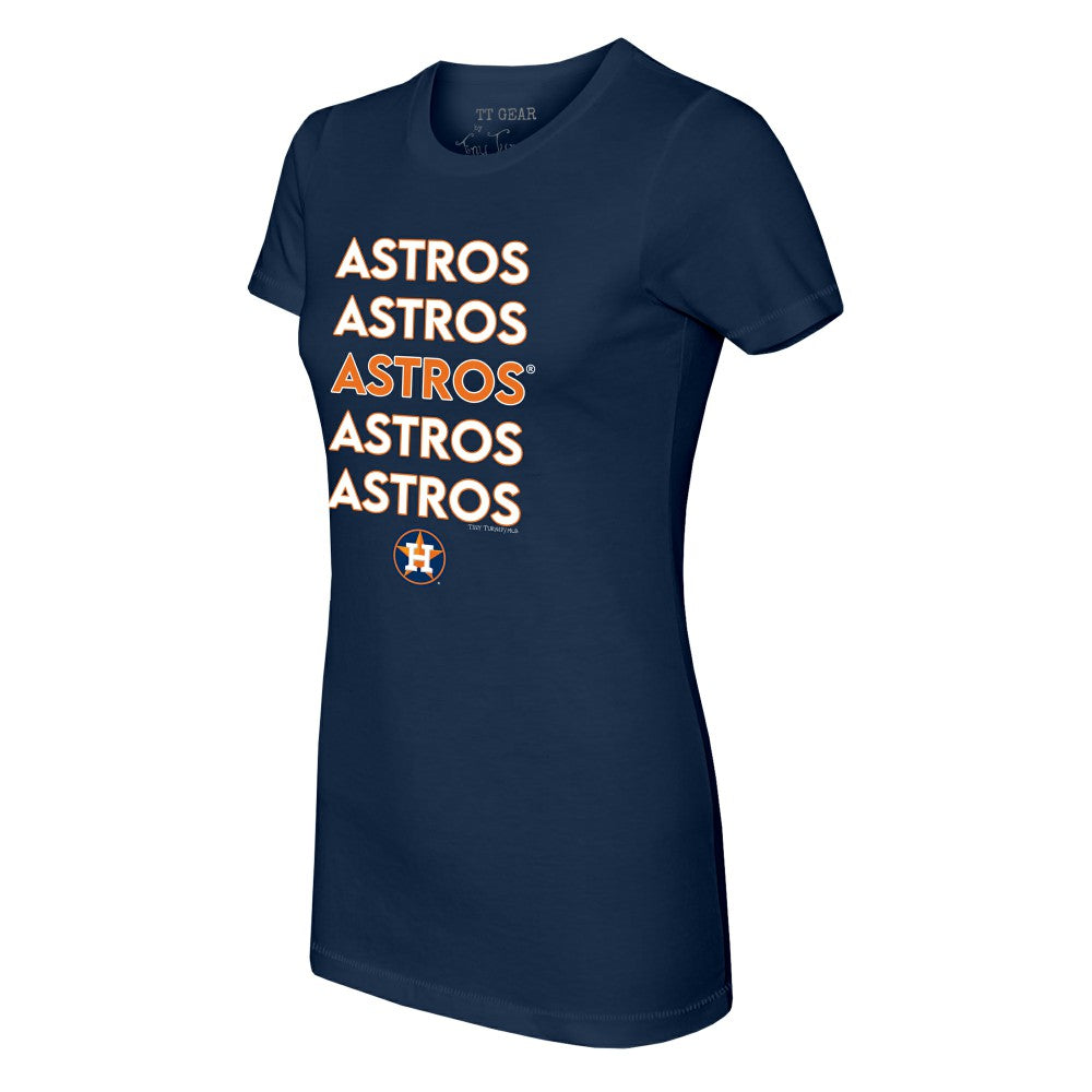 Houston Astros Tiny Turnip Women's Stacked T-Shirt - MLB