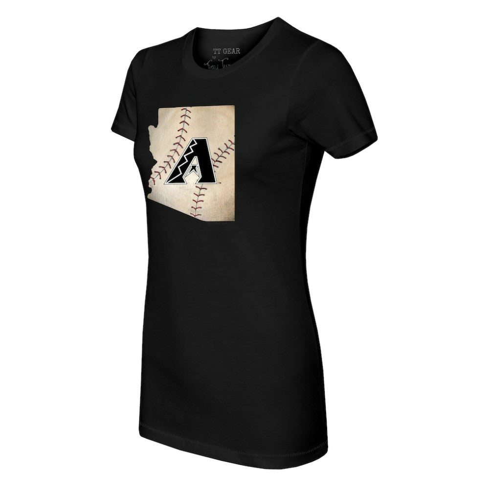 Arizona Diamondbacks Tiny Turnip Women's State Outline T-Shirt - MLB