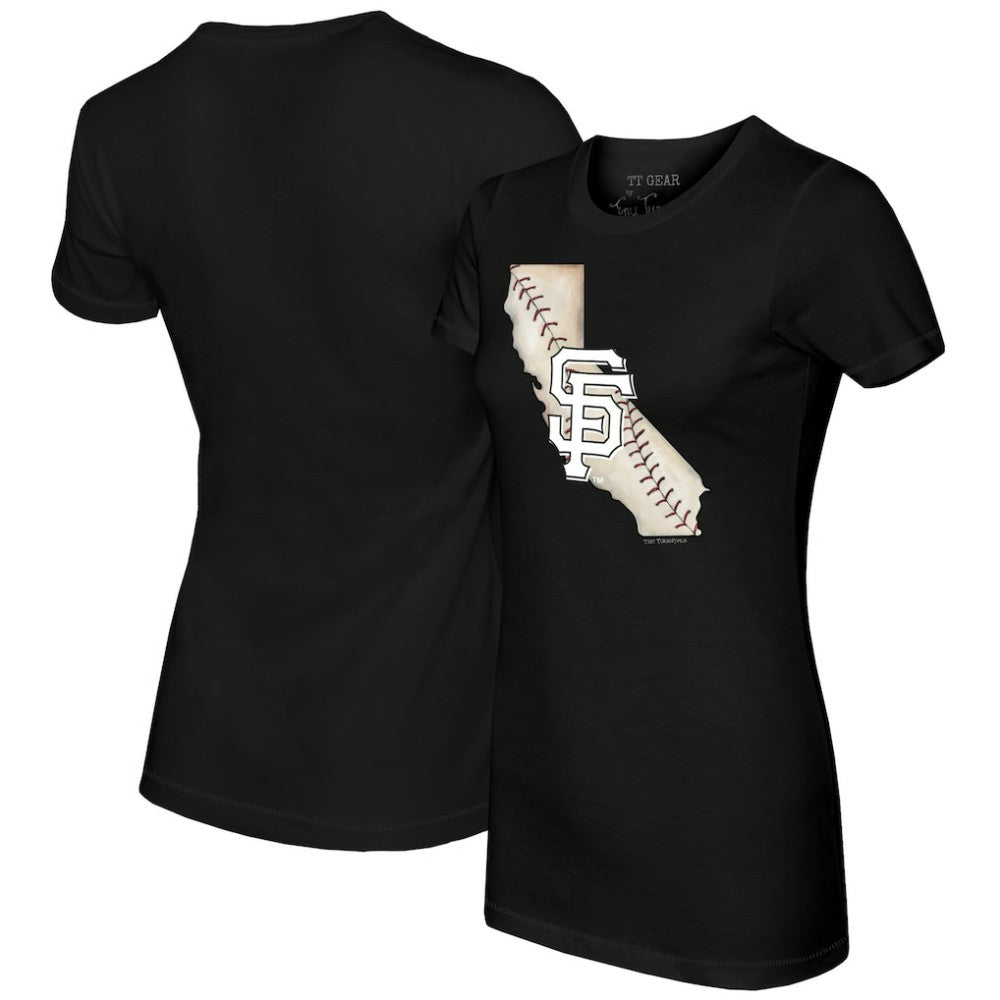 San Francisco Giants Tiny Turnip Women's State Outline T-Shirt - MLB