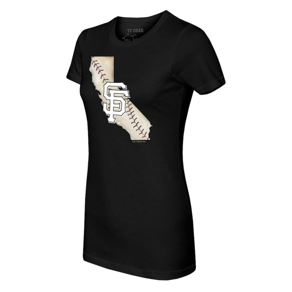 San Francisco Giants Tiny Turnip Women's State Outline T-Shirt - MLB