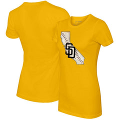 San Diego Padres Tiny Turnip Women's State Outline T-Shirt - MLB