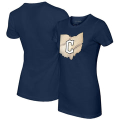 Cleveland Guardians Tiny Turnip Women's State Outline T-Shirt - MLB