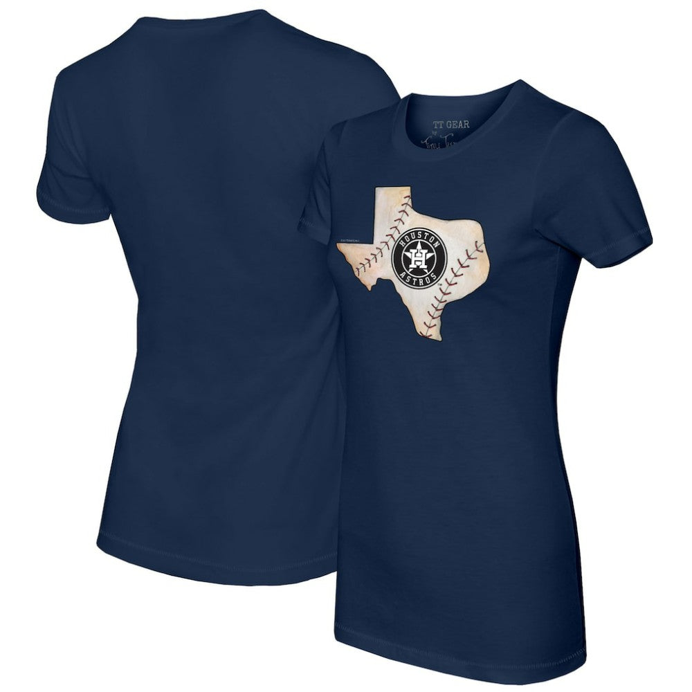 Houston Astros Tiny Turnip Women's State Outline T-Shirt - MLB
