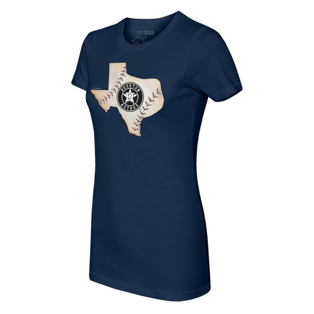 Houston Astros Tiny Turnip Women's State Outline T-Shirt - MLB
