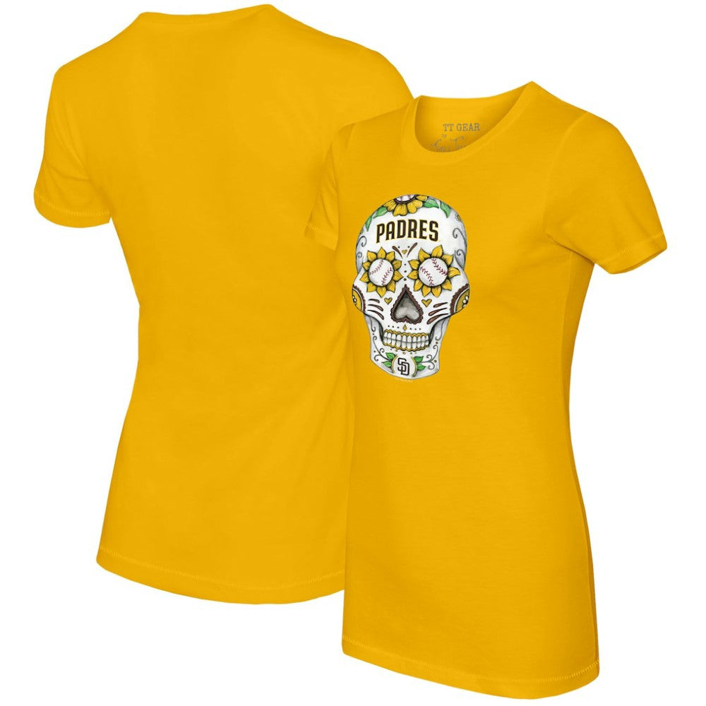 San Diego Padres Tiny Turnip Women's Sugar Skull T-Shirt - MLB