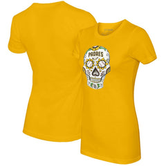 San Diego Padres Tiny Turnip Women's Sugar Skull T-Shirt - MLB