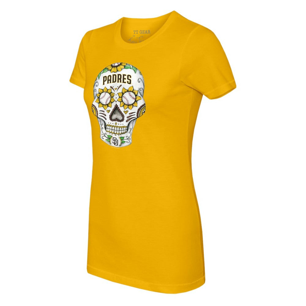 San Diego Padres Tiny Turnip Women's Sugar Skull T-Shirt - MLB