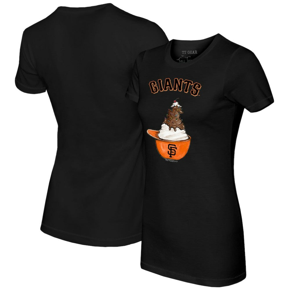 San Francisco Giants Tiny Turnip Women's Sundae Helmet T-Shirt - MLB