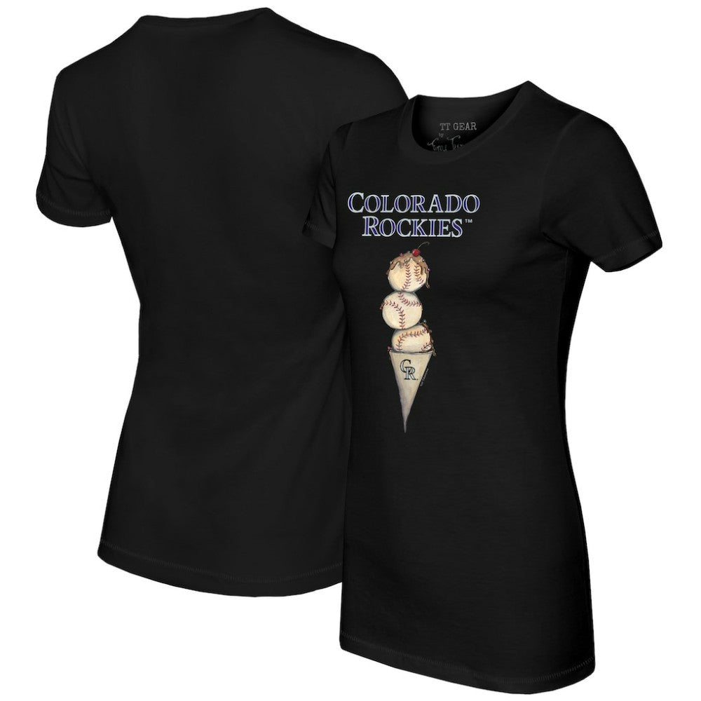 Colorado Rockies Tiny Turnip Women's Triple Scoop T-Shirt - MLB
