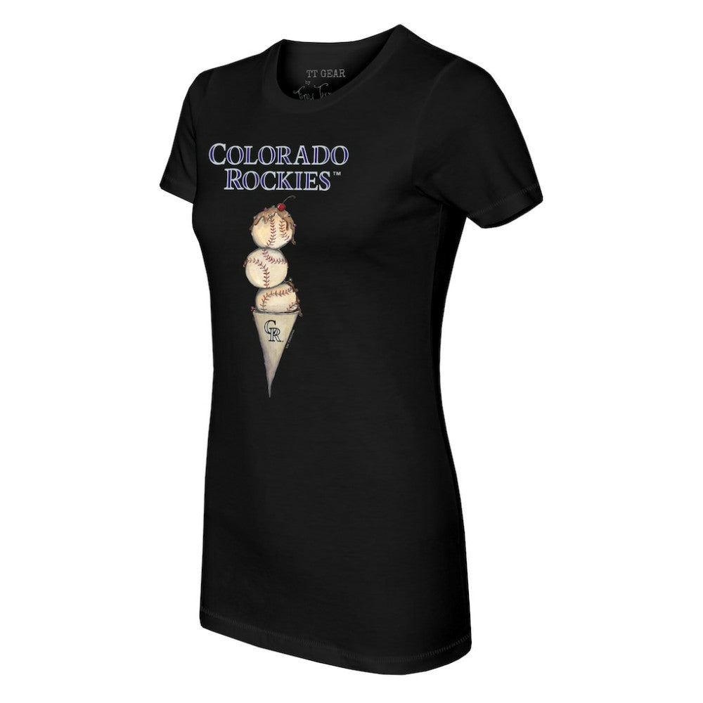 Colorado Rockies Tiny Turnip Women's Triple Scoop T-Shirt - MLB