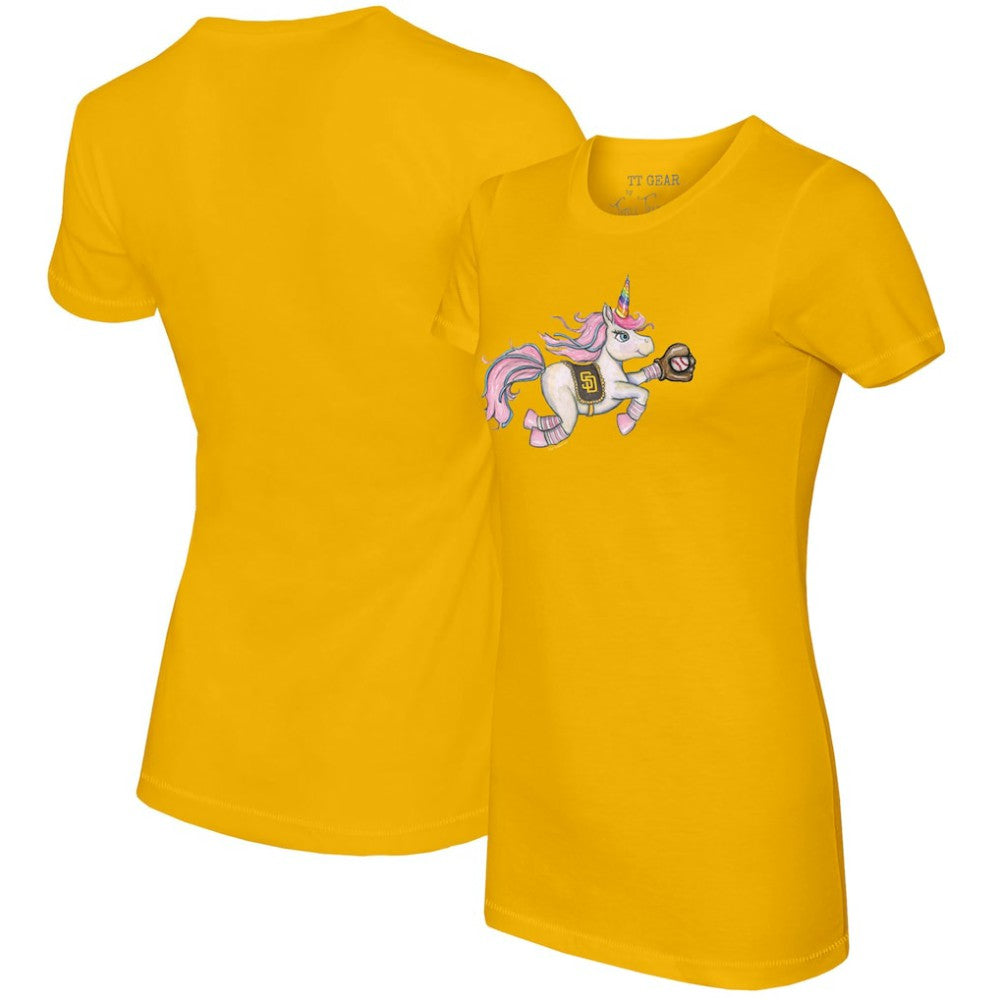 San Diego Padres Tiny Turnip Women's Unicorn T-Shirt - MLB
