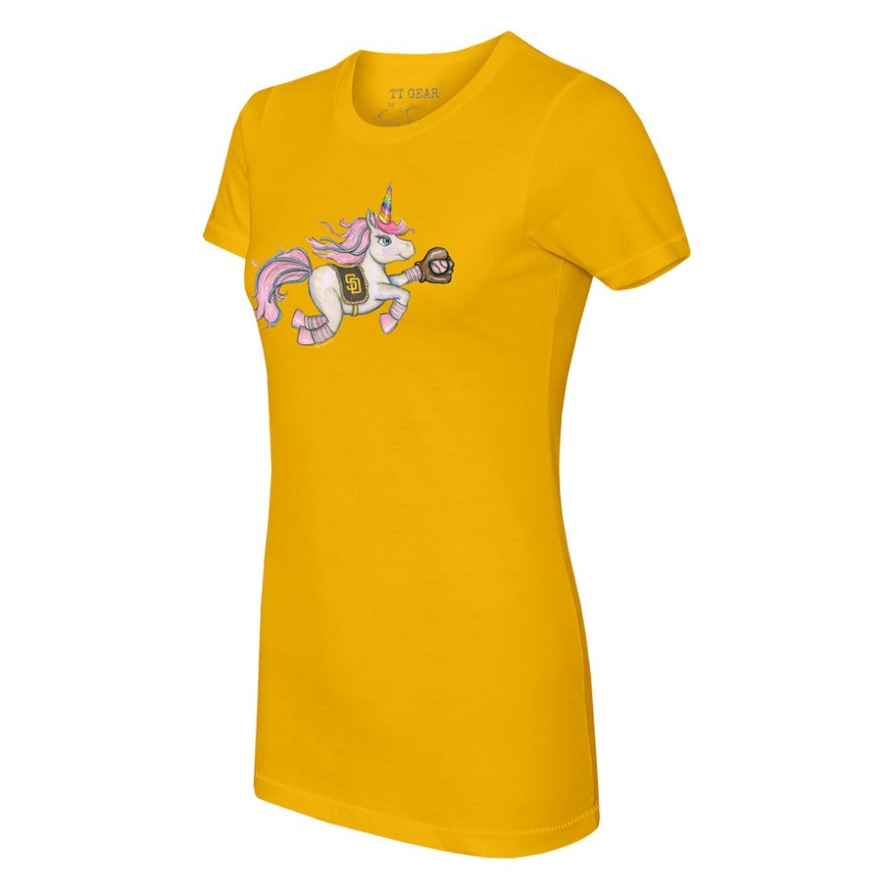 San Diego Padres Tiny Turnip Women's Unicorn T-Shirt - MLB