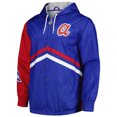 Atlanta Braves Mitchell & Ness Undeniable Full-Zip Hoodie Windbreaker Jacket - MLB