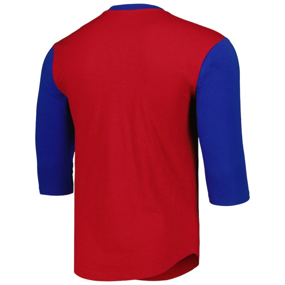Chicago Cubs Mitchell & Ness Cooperstown Collection Legendary Slub Henley 3/4-Sleeve T-Shirt - MLB