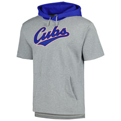 Chicago Cubs Mitchell & Ness Postgame Short Sleeve Pullover Hoodie - MLB
