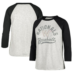 Washington Nationals '47 Women's City Connect Retro Daze Ava Raglan 3/4-Sleeve T-Shirt - MLB