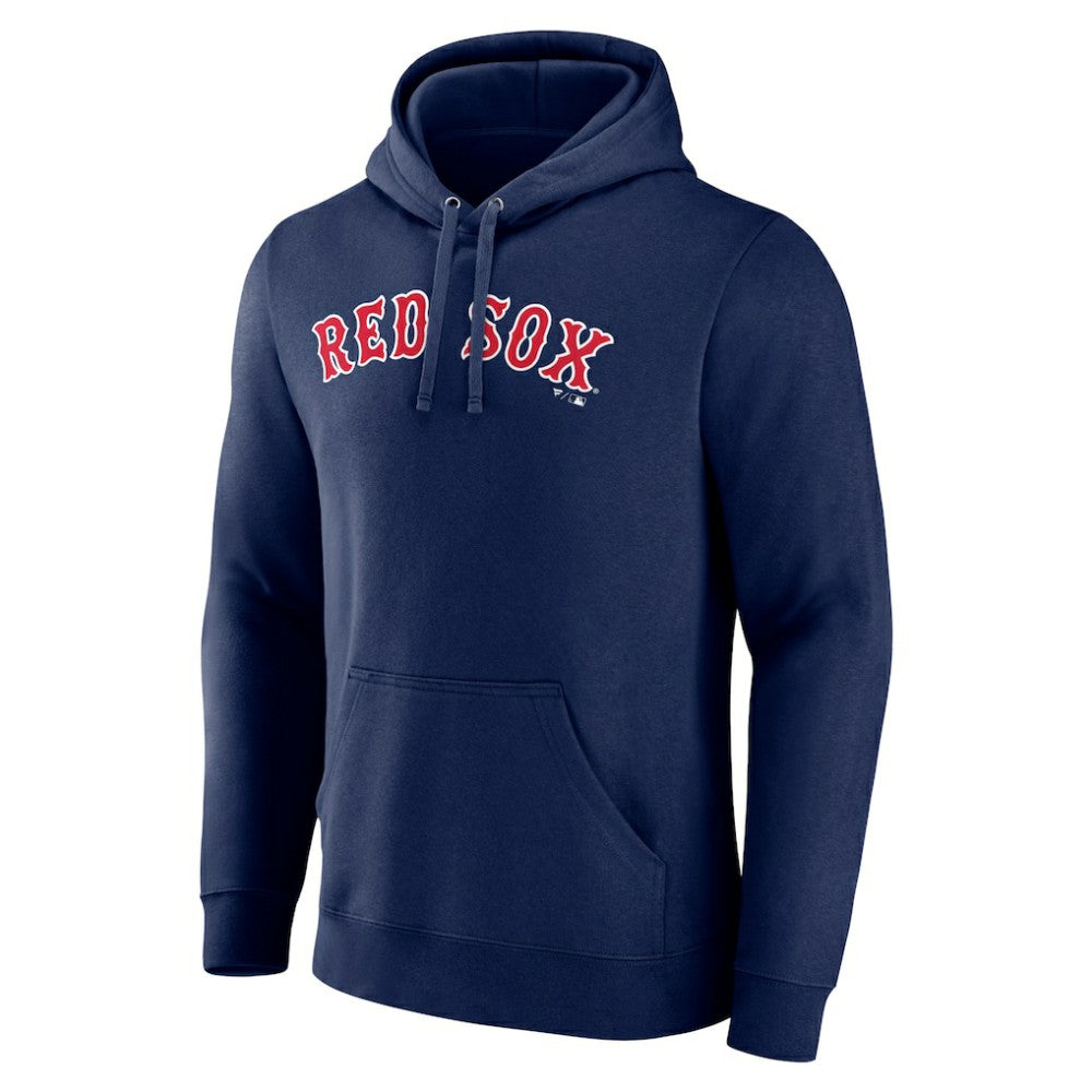 Boston Red Sox Official Wordmark Fitted Pullover Hoodie - MLB
