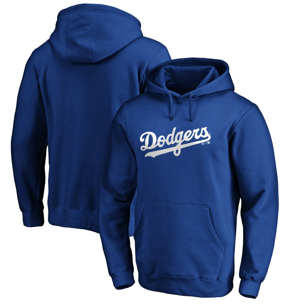 Los Angeles Dodgers Official Wordmark Fitted Pullover Hoodie - MLB