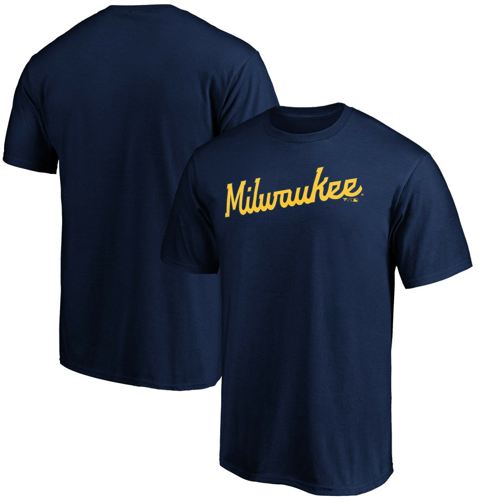 Milwaukee Brewers Official Team Wordmark T-Shirt - MLB