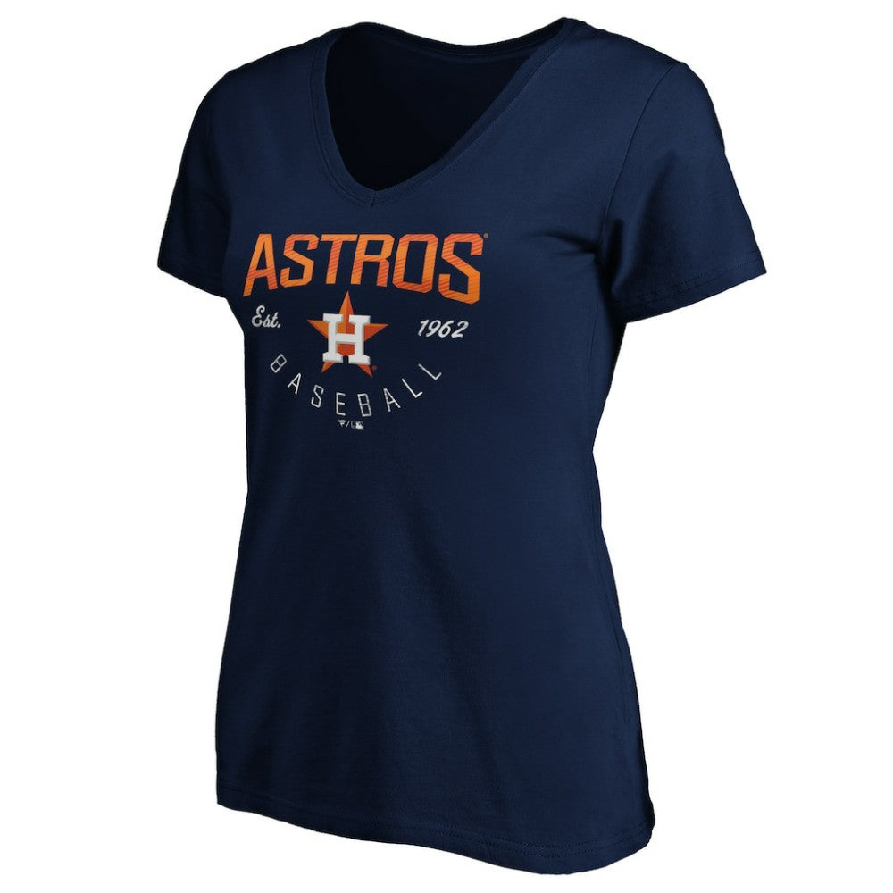 Houston Astros Women's Core Live For It V-Neck T-Shirt - MLB