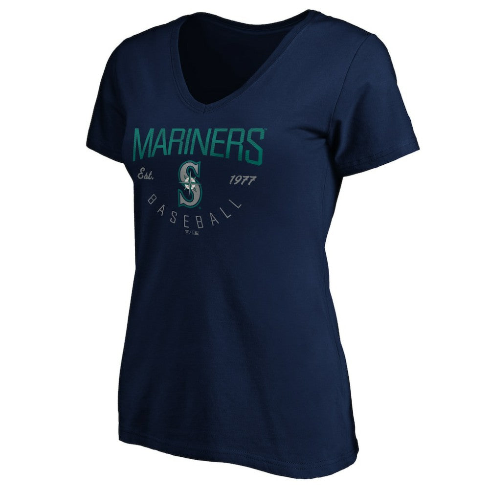 Seattle Mariners Women's Core Live For It V-Neck T-Shirt - MLB