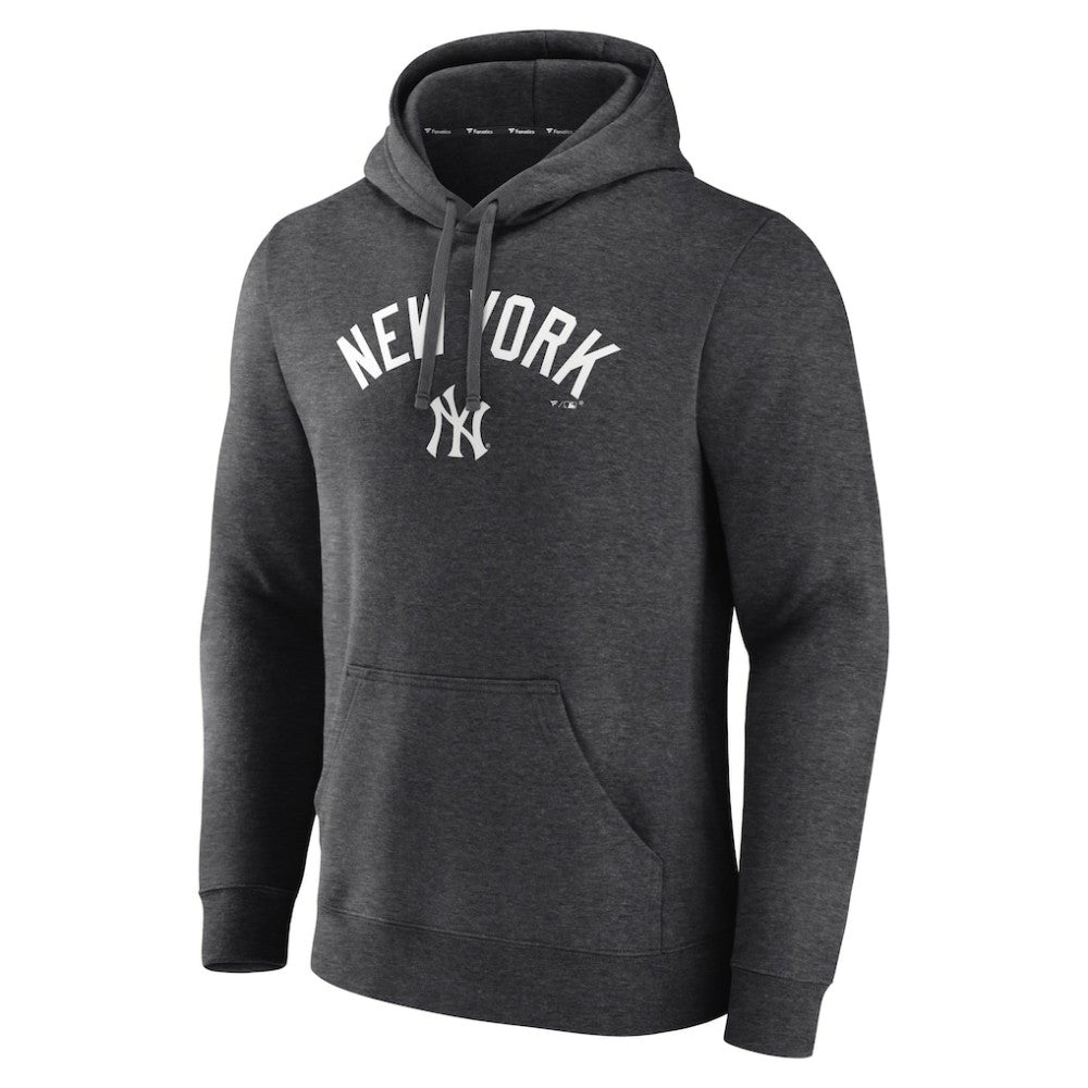 New York Yankees Team Lock Up Wordmark Pullover Hoodie - MLB