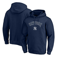 New York Yankees Team Lock Up Wordmark Pullover Hoodie - MLB