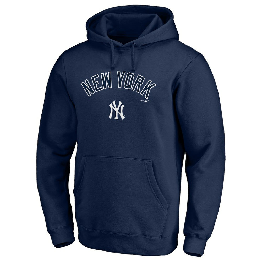 New York Yankees Team Lock Up Wordmark Pullover Hoodie - MLB
