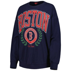 Boston Red Sox Mitchell & Ness Women's Logo Lt 2.0 Pullover Sweatshirt - MLB