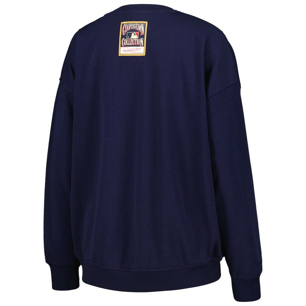 Boston Red Sox Mitchell & Ness Women's Logo Lt 2.0 Pullover Sweatshirt - MLB