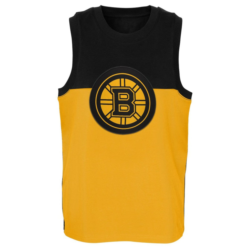 Boston Bruins Youth Revitalize Tank Top - Gold/Black - NHL