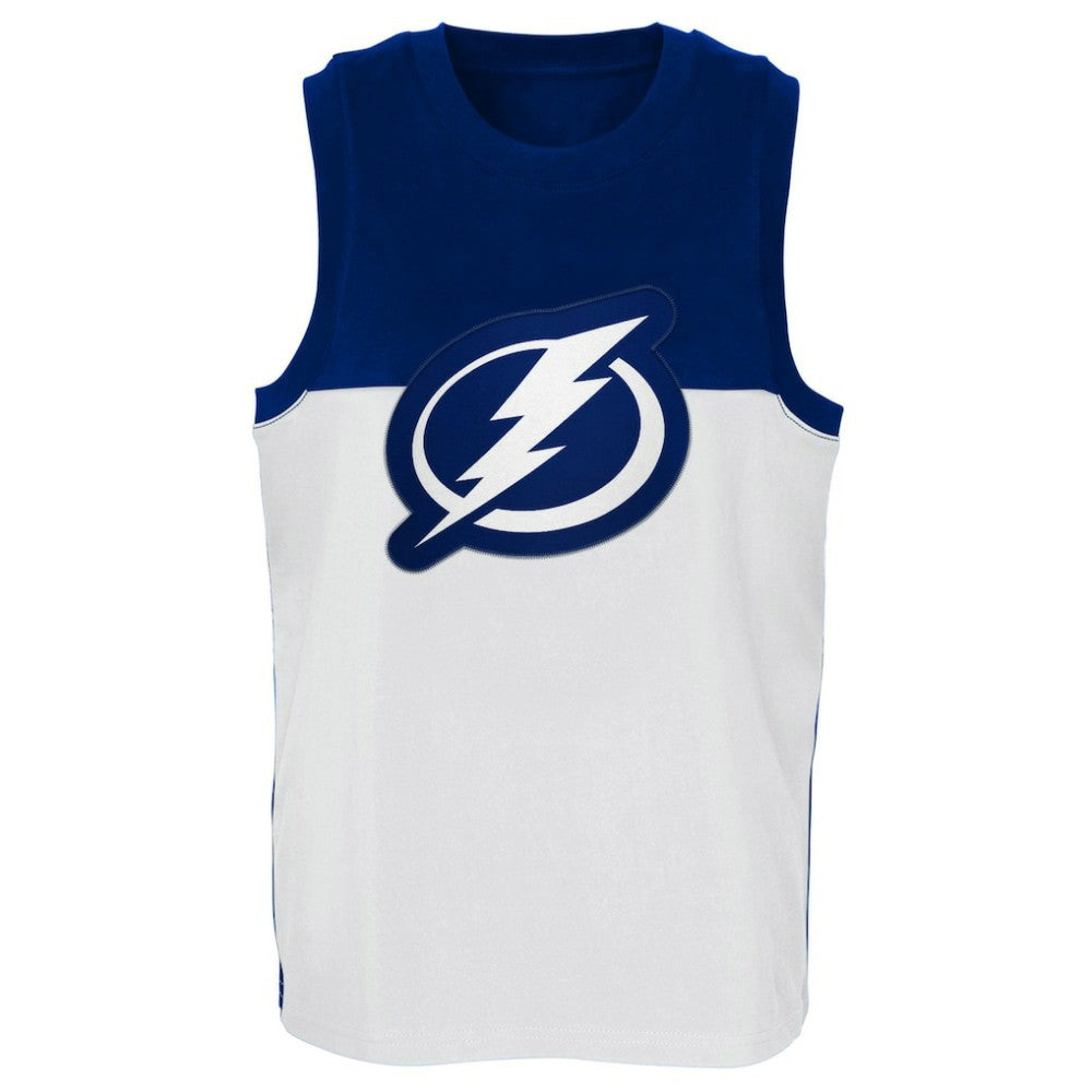 Tampa Bay Lightning Youth Revitalize Tank Top - White/Blue - NHL