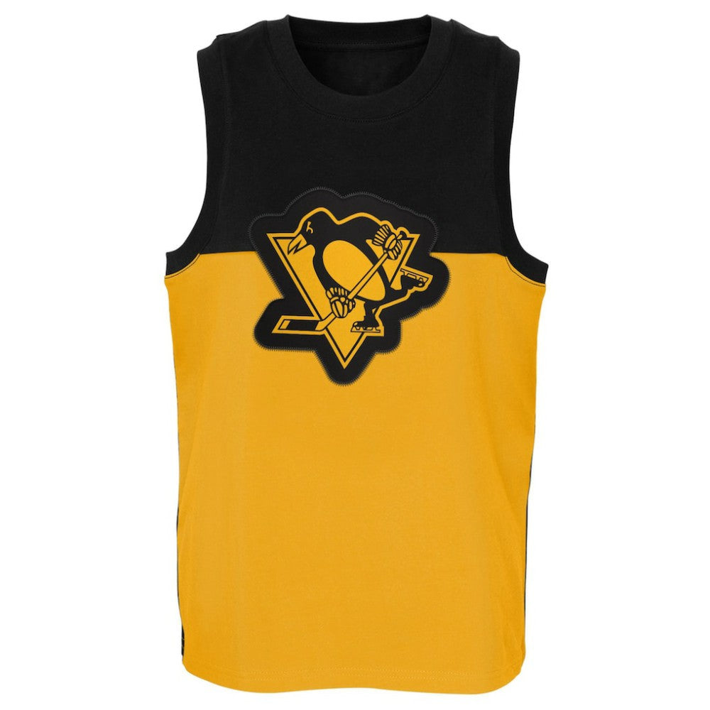 Pittsburgh Penguins Youth Revitalize Tank Top - Gold/Black - NHL
