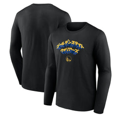 Golden State Warriors Japanese Heritage Long Sleeve T-Shirt Black - NBA