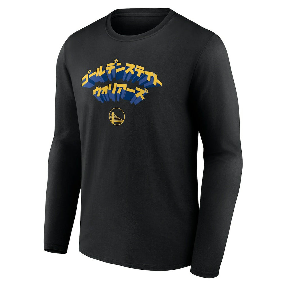 Golden State Warriors Japanese Heritage Long Sleeve T-Shirt Black - NBA