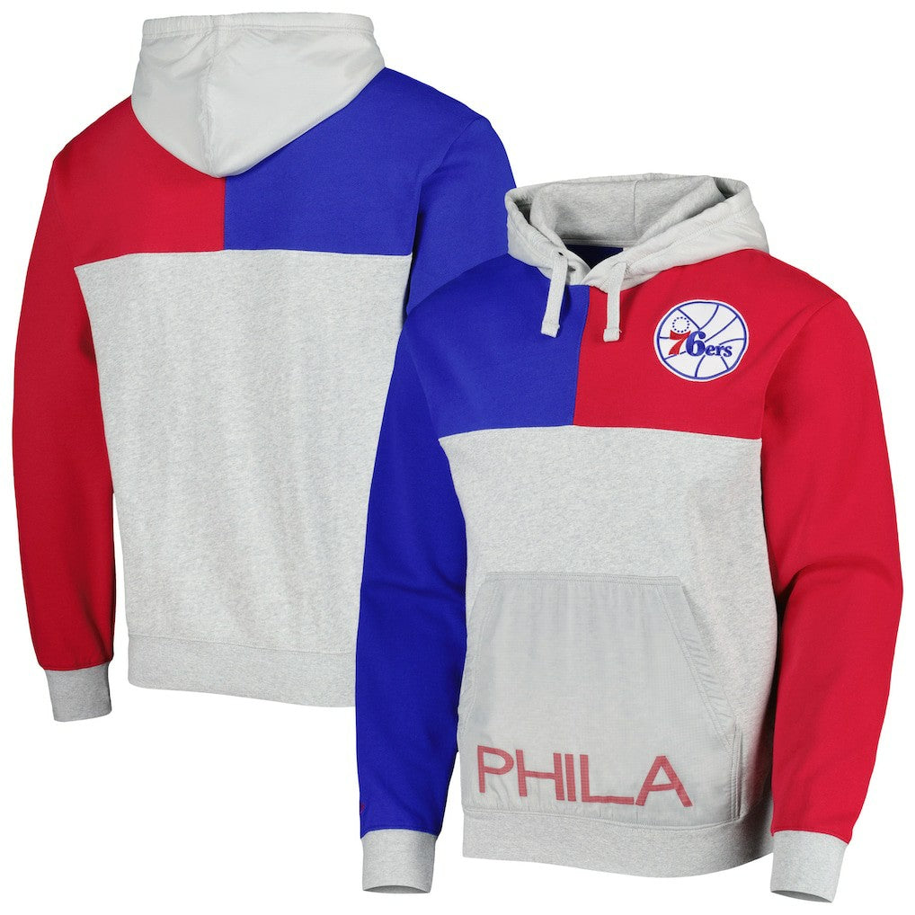 Philadelphia 76ers Tie-Breaker Pullover Hoodie Heather Gray - NBA