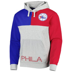 Philadelphia 76ers Tie-Breaker Pullover Hoodie Heather Gray - NBA