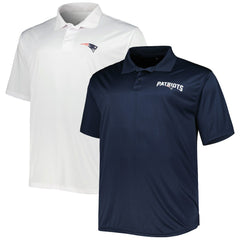 New England Patriots Solid Two-Pack Polo Set Navy/White | Fanatics