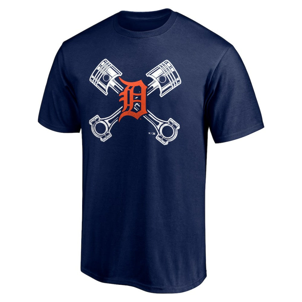 Detroit Tigers Crossed Pistons T-Shirt - MLB