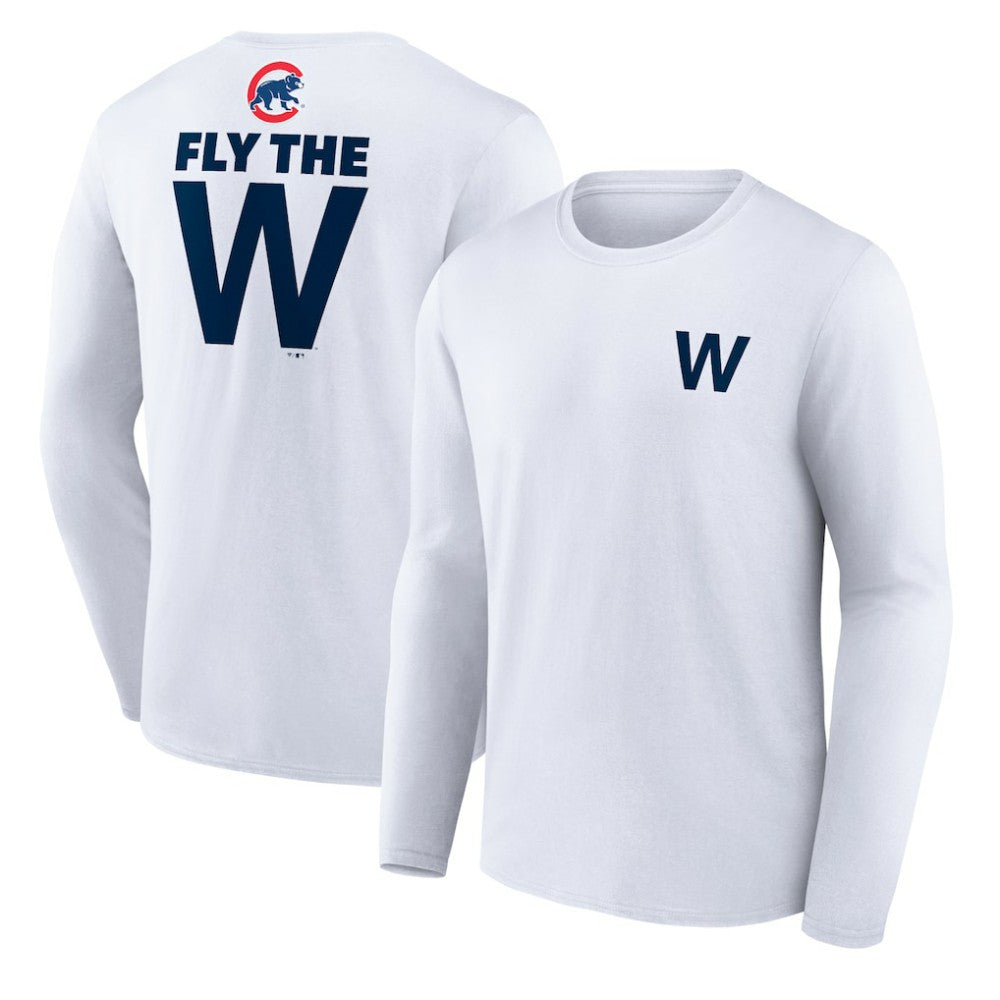 Chicago Cubs Fly the W Long Sleeve T-Shirt - MLB
