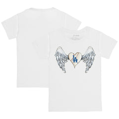 Los Angeles Dodgers Tiny Turnip Youth Angel Wings T-Shirt - MLB