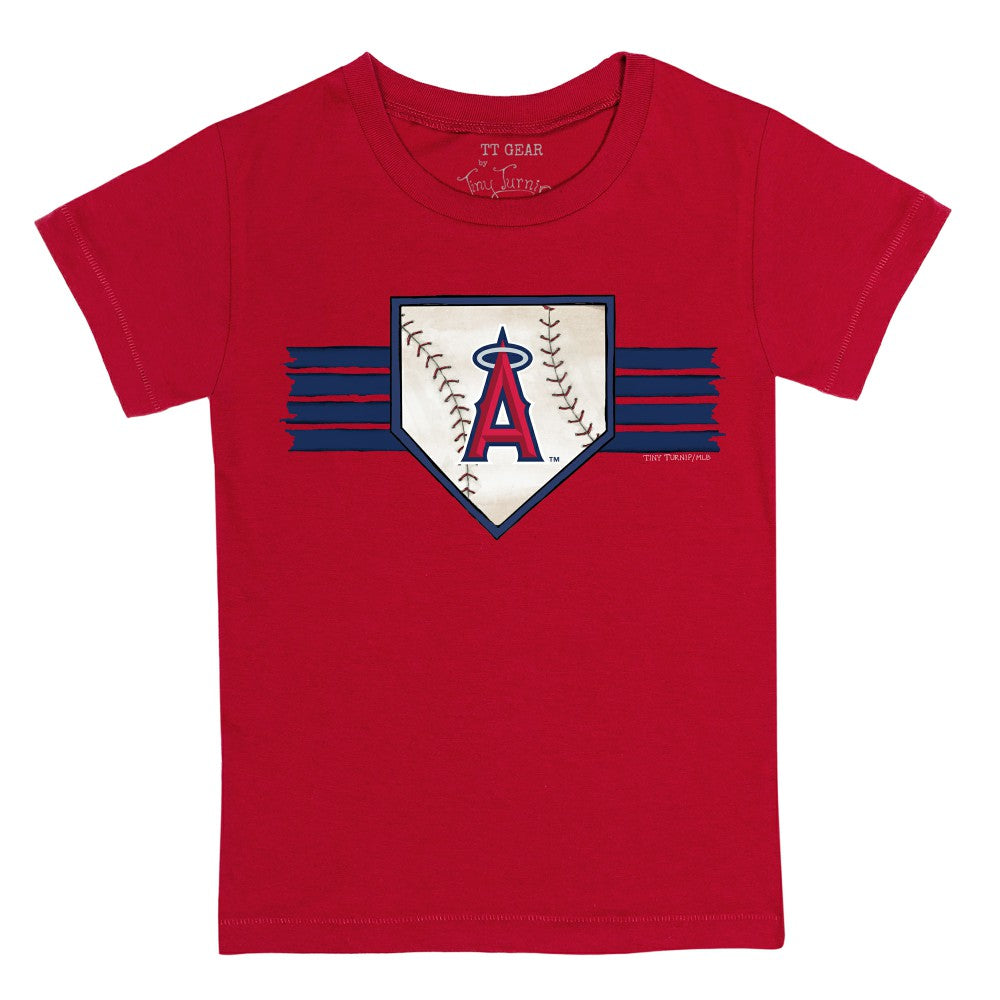 Los Angeles Angels Tiny Turnip Youth Base Stripe T-Shirt - MLB