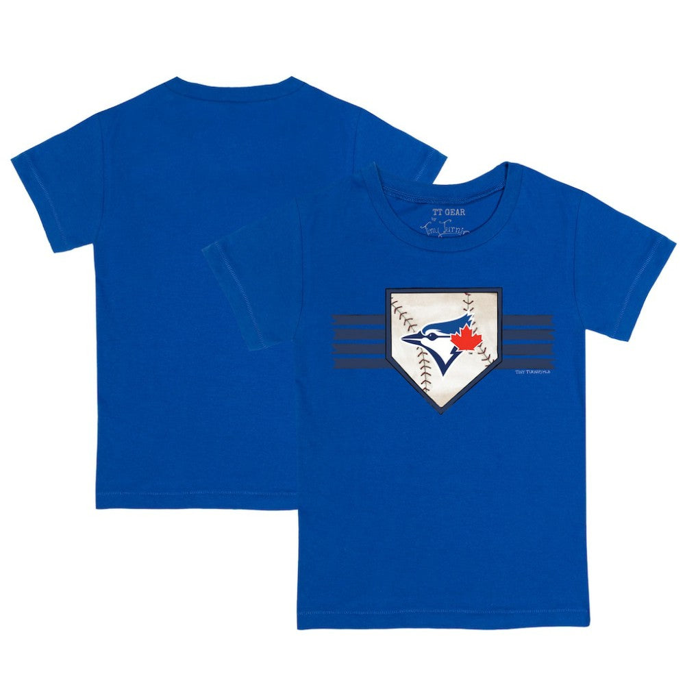 Toronto Blue Jays Tiny Turnip Youth Base Stripe T-Shirt - MLB