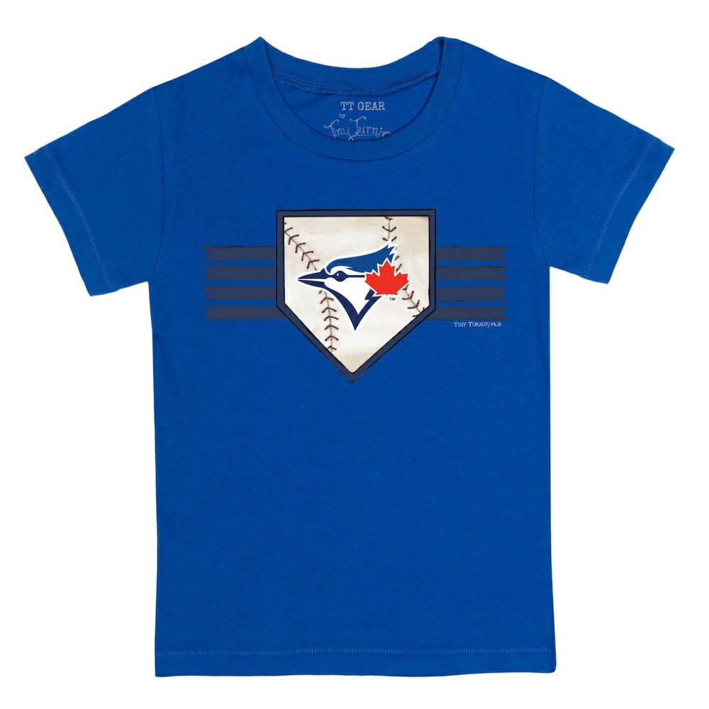 Toronto Blue Jays Tiny Turnip Youth Base Stripe T-Shirt - MLB