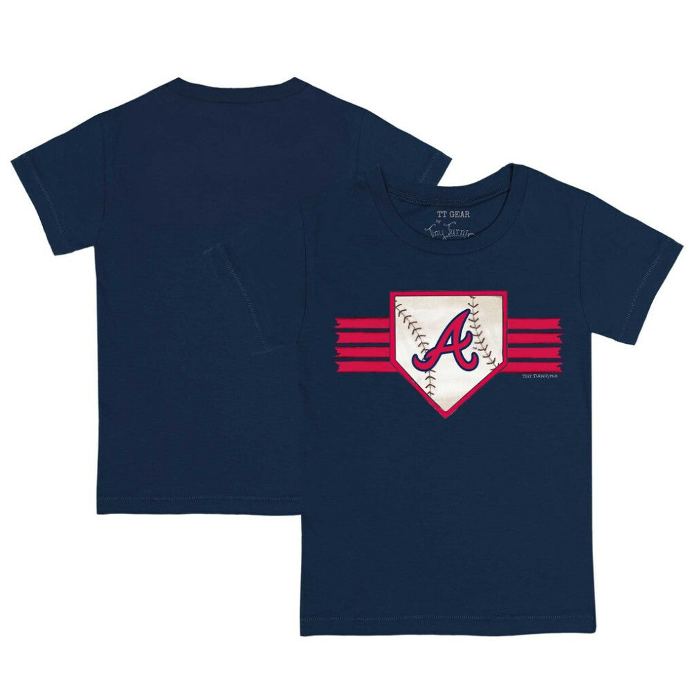 Atlanta Braves Tiny Turnip Youth Base Stripe T-Shirt - MLB